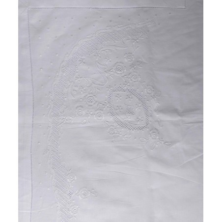 Σετ Σεντόνια Χειροποίητα Υπέρδιπλα 3 Τεμαχίων Silk Fashion 2471 Λευκό 225x270
