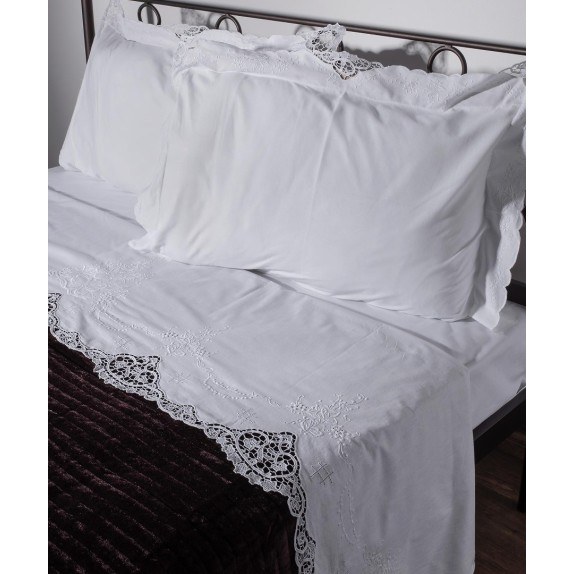 Σετ Σεντόνια Χειροποίητα Υπέρδιπλα 3 Τεμαχίων Silk...