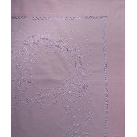 Σετ Σεντόνια Χειροποίητα Υπέρδιπλα 4 Τεμαχίων Silk Fashion 624 Ροζ 225x270