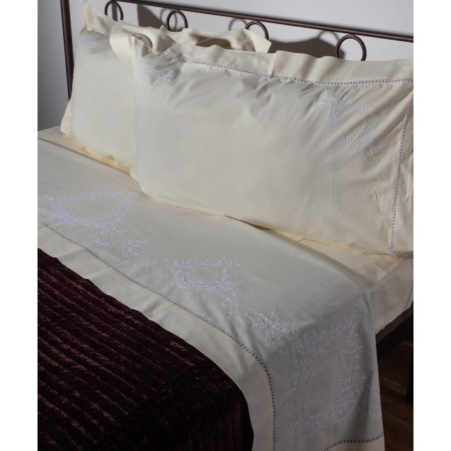 Σετ Σεντόνια Χειροποίητα Υπέρδιπλα 4 Τεμαχίων...