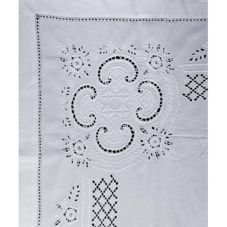 Σετ Σεντόνια Χειροποίητα Υπέρδιπλα 3 Τεμαχίων Silk Fashion 710 Λευκό 225x270