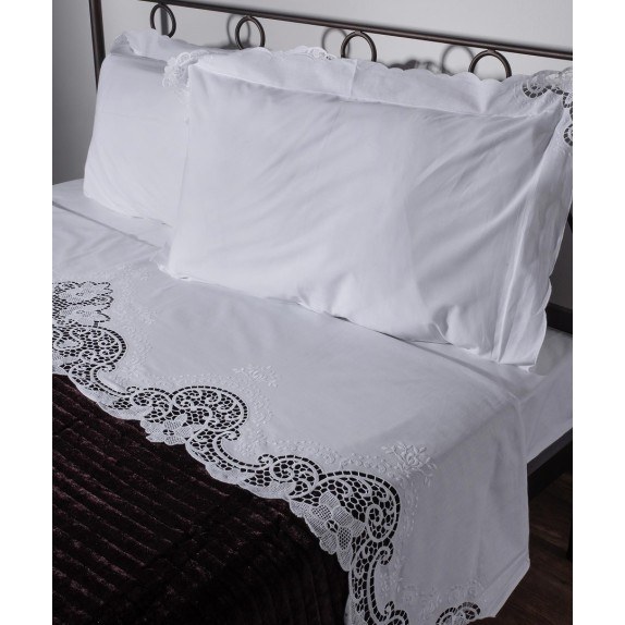 Σετ Σεντόνια Χειροποίητα Υπέρδιπλα 4 Τεμαχίων Silk...