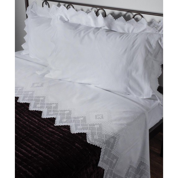 Σετ Σεντόνια Χειροποίητα Υπέρδιπλα 4 Τεμαχίων Silk...