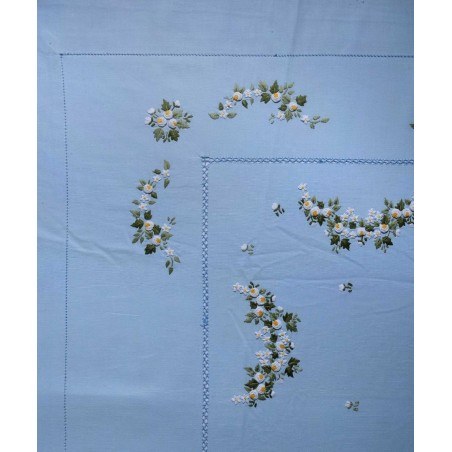 Σετ Σεντόνια Χειροποίητα Υπέρδιπλα 4 Τεμαχίων Silk Fashion 7003 Σιέλ 225x270