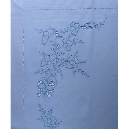 Σετ Σεντόνια Χειροποίητα Υπέρδιπλα 4 Τεμαχίων Silk Fashion NJ01 Σιέλ 225x270