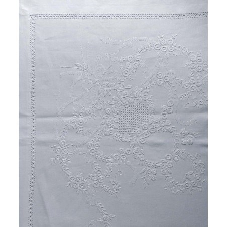 Σετ Σεντόνια Χειροποίητα Υπέρδιπλα 4 Τεμαχίων Silk Fashion 2827 Λευκό 225x270
