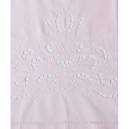 Σετ Σεντόνια Χειροποίητα Υπέρδιπλα 4 Τεμαχίων Silk Fashion 800 Ροζ 225x270