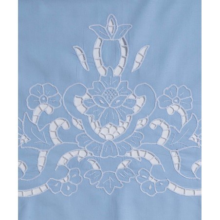 Σετ Σεντόνια Χειροποίητα Υπέρδιπλα 4 Τεμαχίων Silk Fashion 800 Σιέλ 225x270