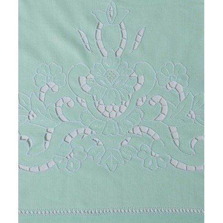 Σετ Σεντόνια Χειροποίητα Υπέρδιπλα 4 Τεμαχίων Silk Fashion 800 Πράσινο 225x270
