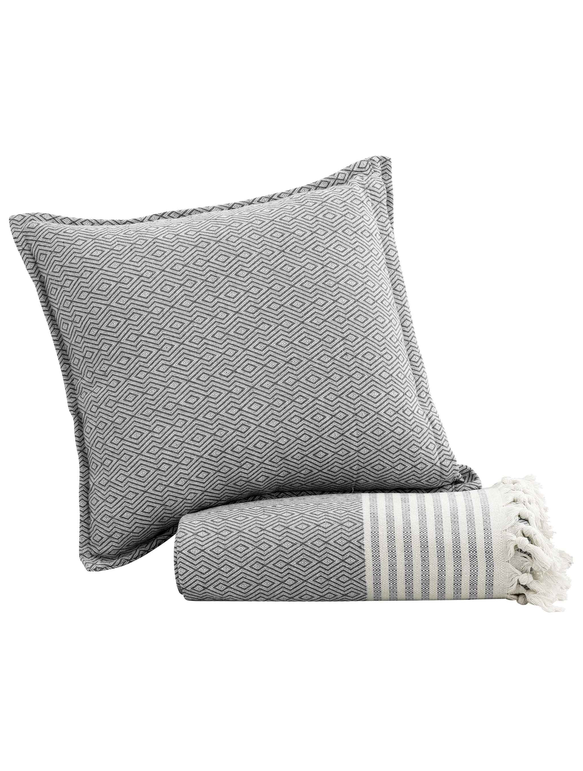 Μαξιλαροθήκη Διακόσμησης MADI Tent Grey 45x45