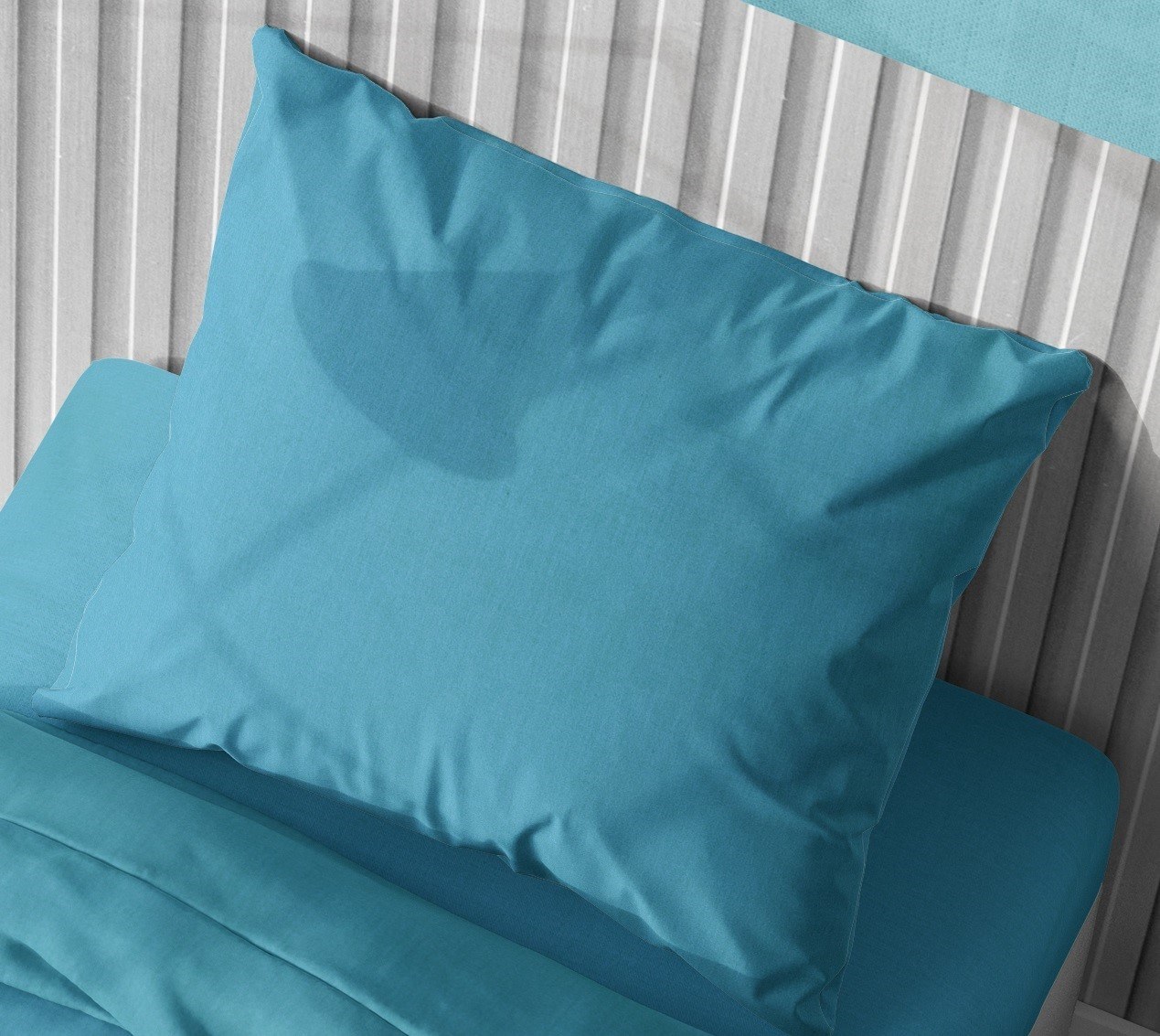 Μαξιλαροθήκη Dimcol Solid 493 Turquoise 50x70