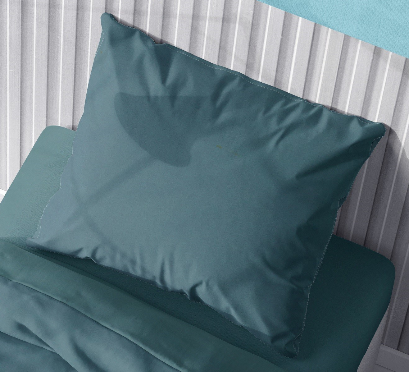 Μαξιλαροθήκη Dimcol Solid 494 Petrol 50x70