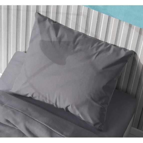 Μαξιλαροθήκη Dimcol Solid 495 Dark Grey 50x70