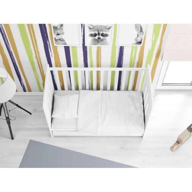 Πάπλωμα Κούνιας Dimcol Solid 491 White 120x160