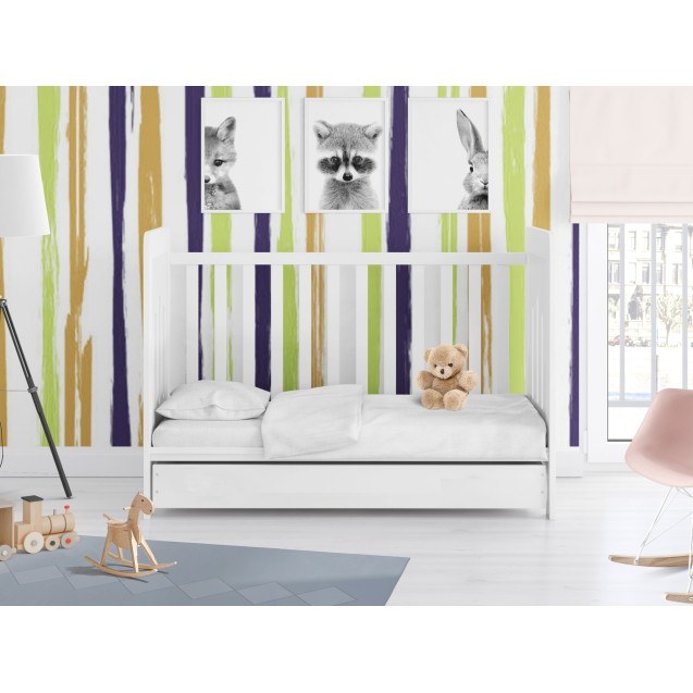 Πάπλωμα Κούνιας Dimcol Solid 491 White 120x160