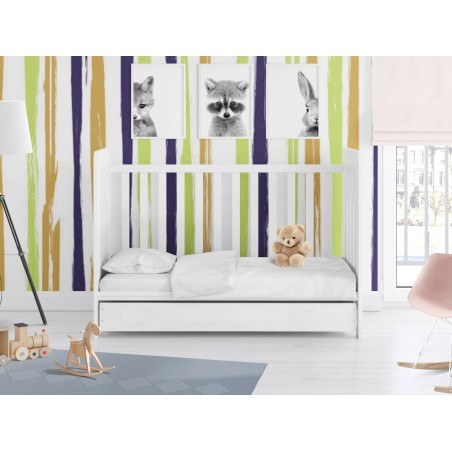 Παπλωματοθήκη Κούνιας Dimcol Solid 491 White 120x160