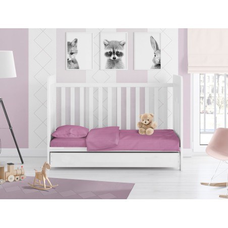 Παπλωματοθήκη Κούνιας Dimcol Solid 492 Lila 120x160