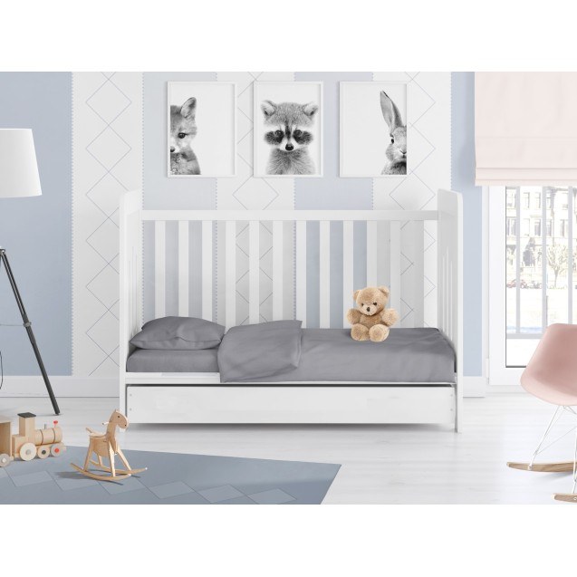 Σετ Σεντόνια Κούνιας 3 Τεμαχίων Dimcol Solid...