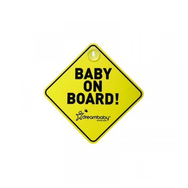 Σήμα αυτοκινήτου Baby on Board Κίτρινο-Μαύρο...