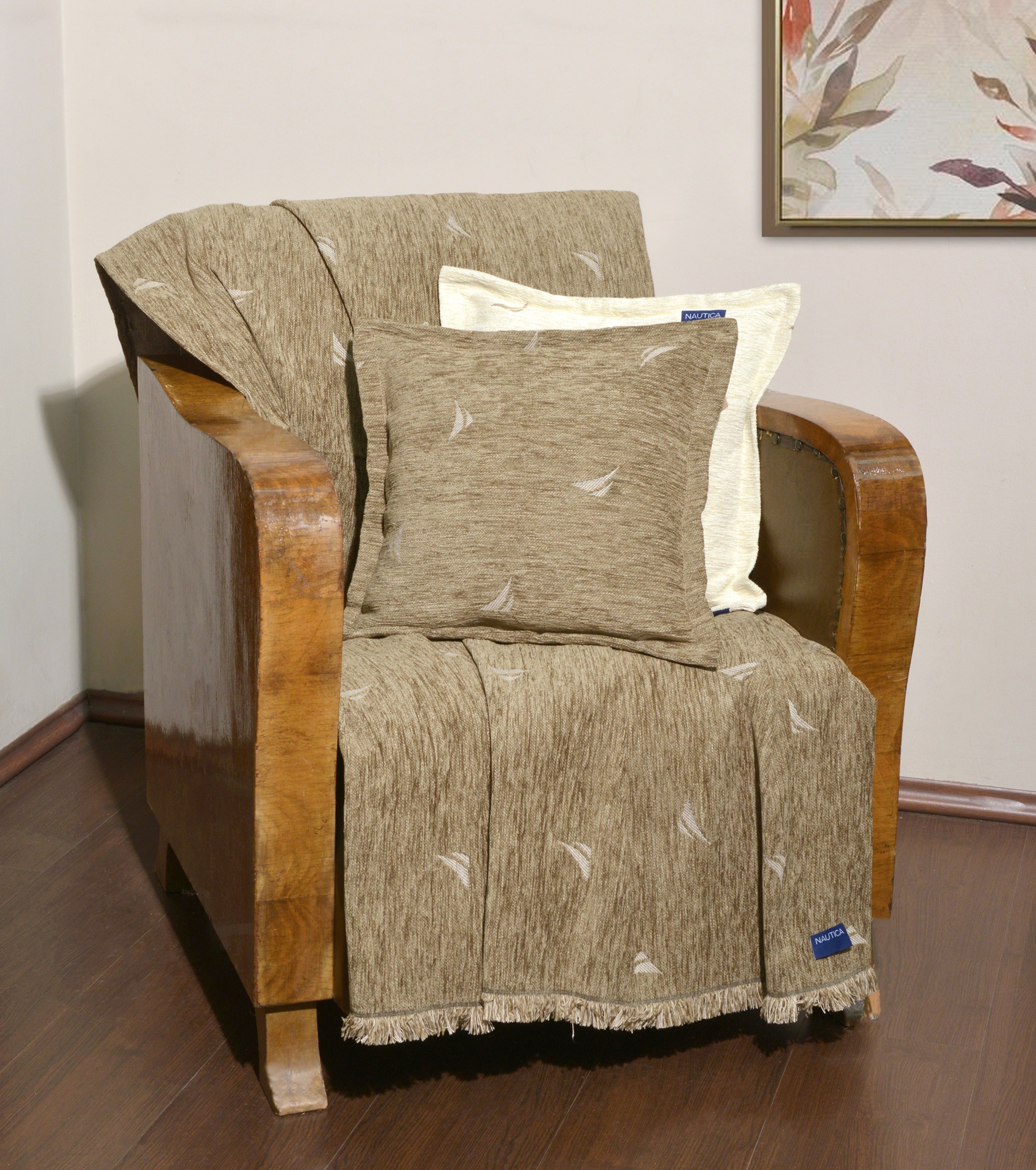 Ριχτάρι Πολυθρόνας Nautica Μπεζ Logo 170x180