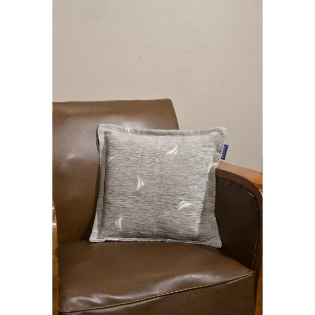 Μαξιλαροθήκη Διακόσμησης Nautica Γκρι Logo 43x43