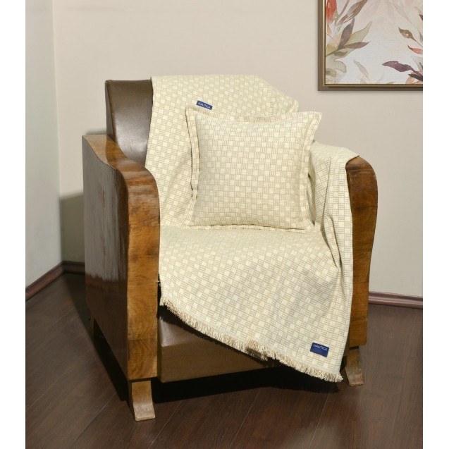 Ριχτάρι Πολυθρόνας Nautica Εκρου Καρρώ 170x180