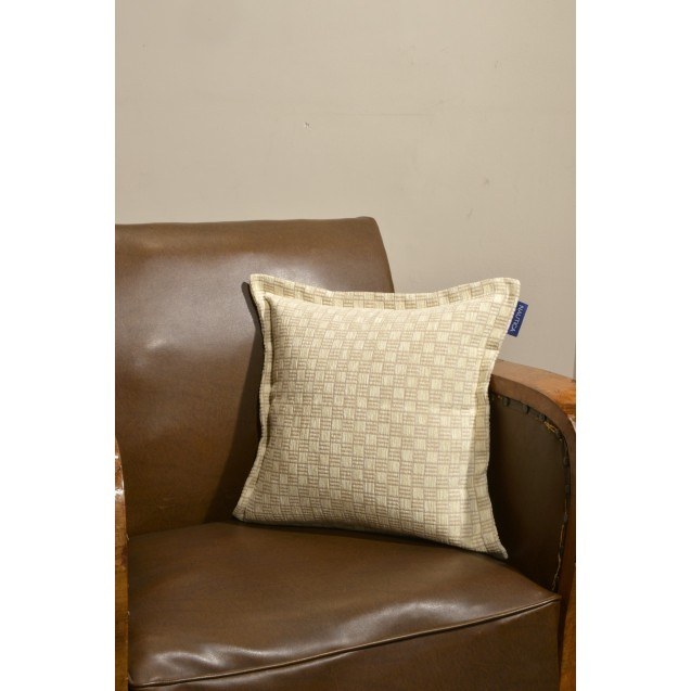 Μαξιλαροθήκη Διακόσμησης Nautica Εκρού Καρρώ 43x43