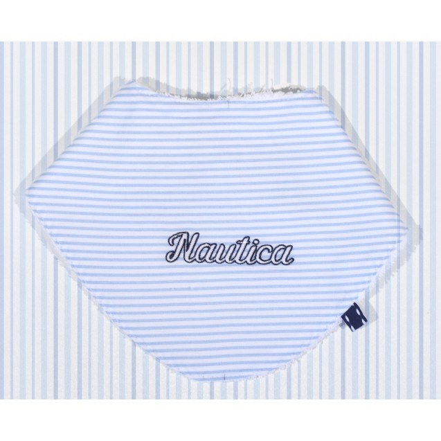 Σαλιάρα Μπαντάνα Nautica 901 Σιέλ Ριγέ 26x26