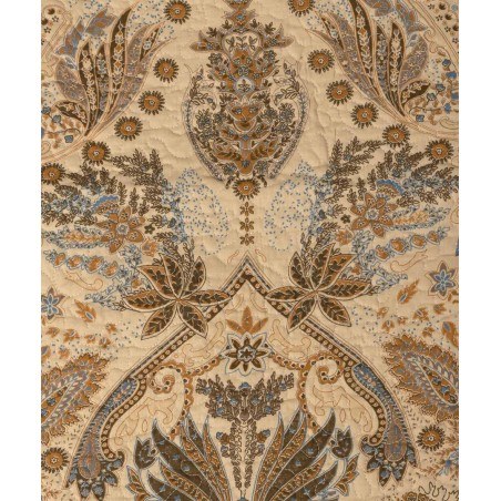 Μαξιλαροθήκη Διακόσμησης Silk Fashion Patch Λαχούρι Μπεζ 48x72