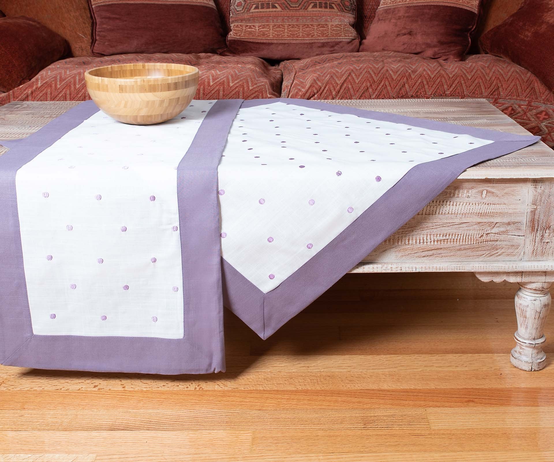 Καρέ Silk Fashion Spot Μωβ 90x90