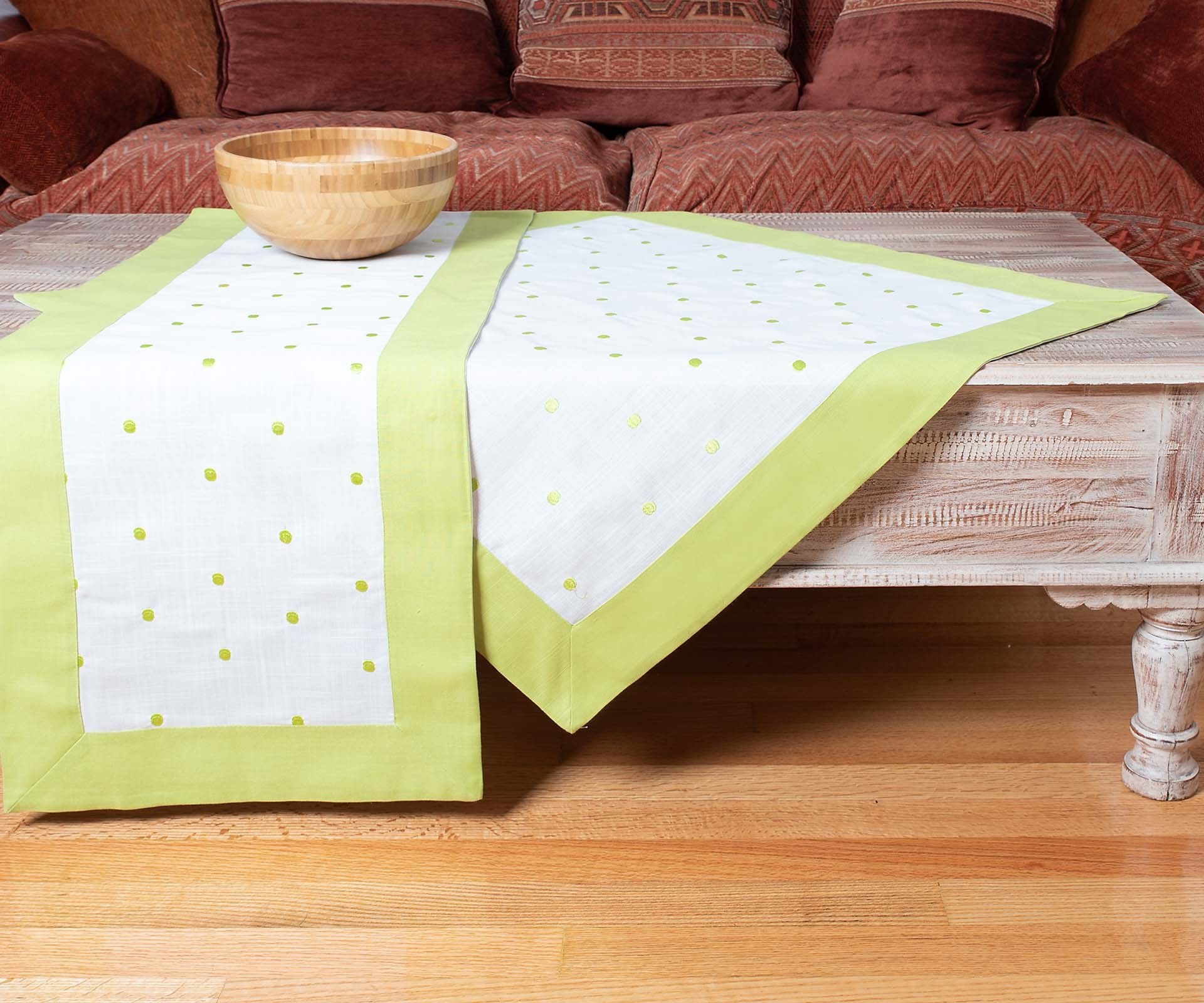 Καρέ Silk Fashion Spot Λαχανί 90x90