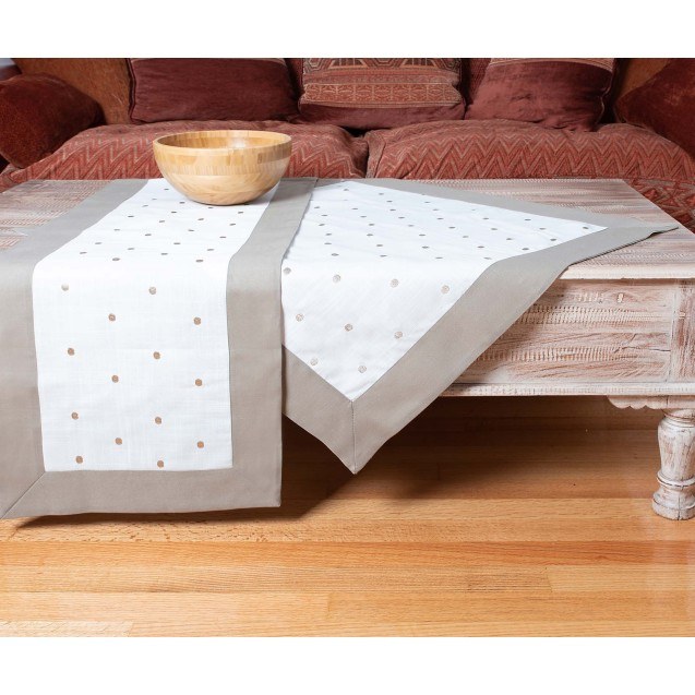 Καρέ Silk Fashion Spot Γκρι 90x90