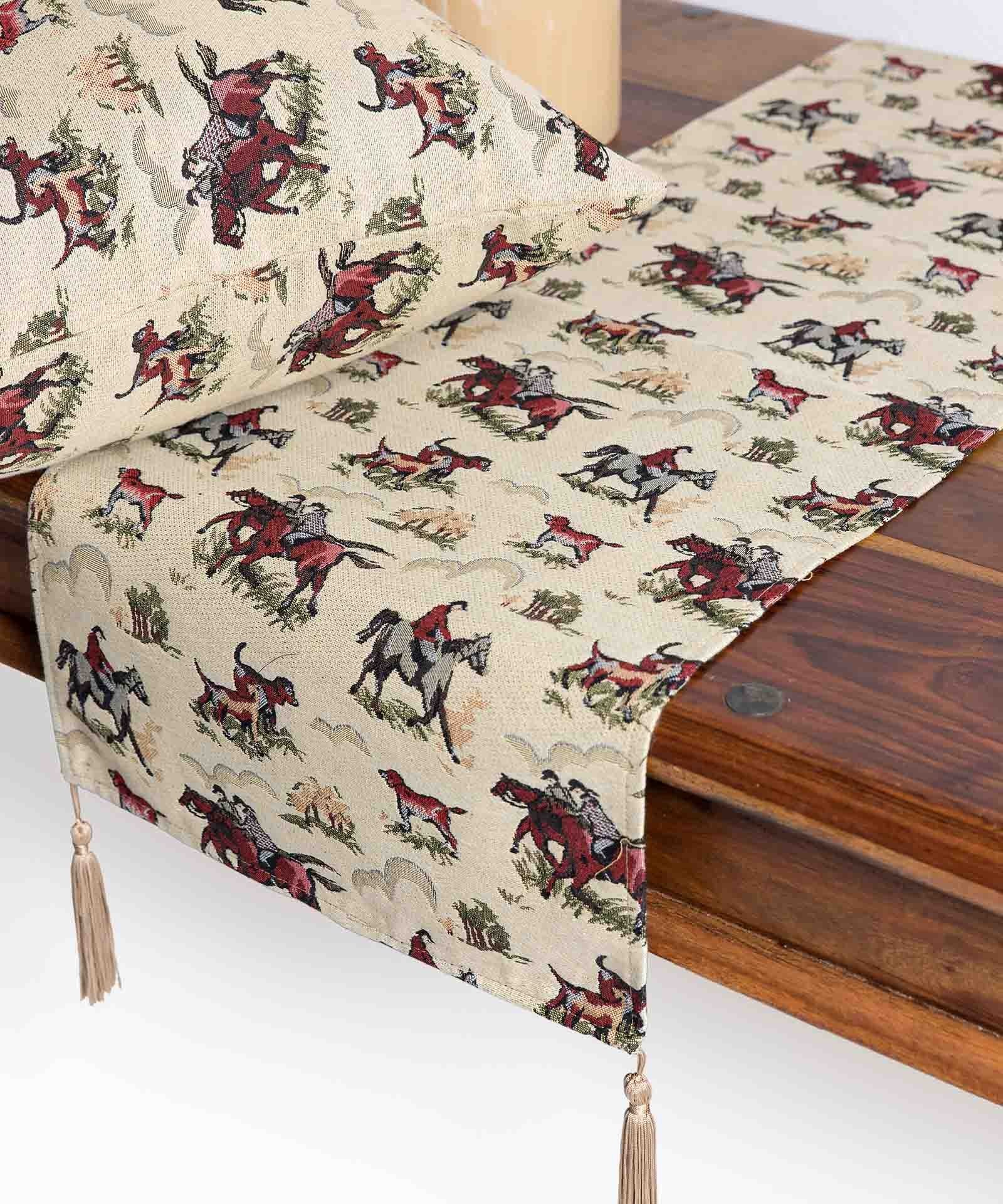 Μαξιλαροθήκη Διακόσμησης Silk Fashion Κυνήγι 45x45