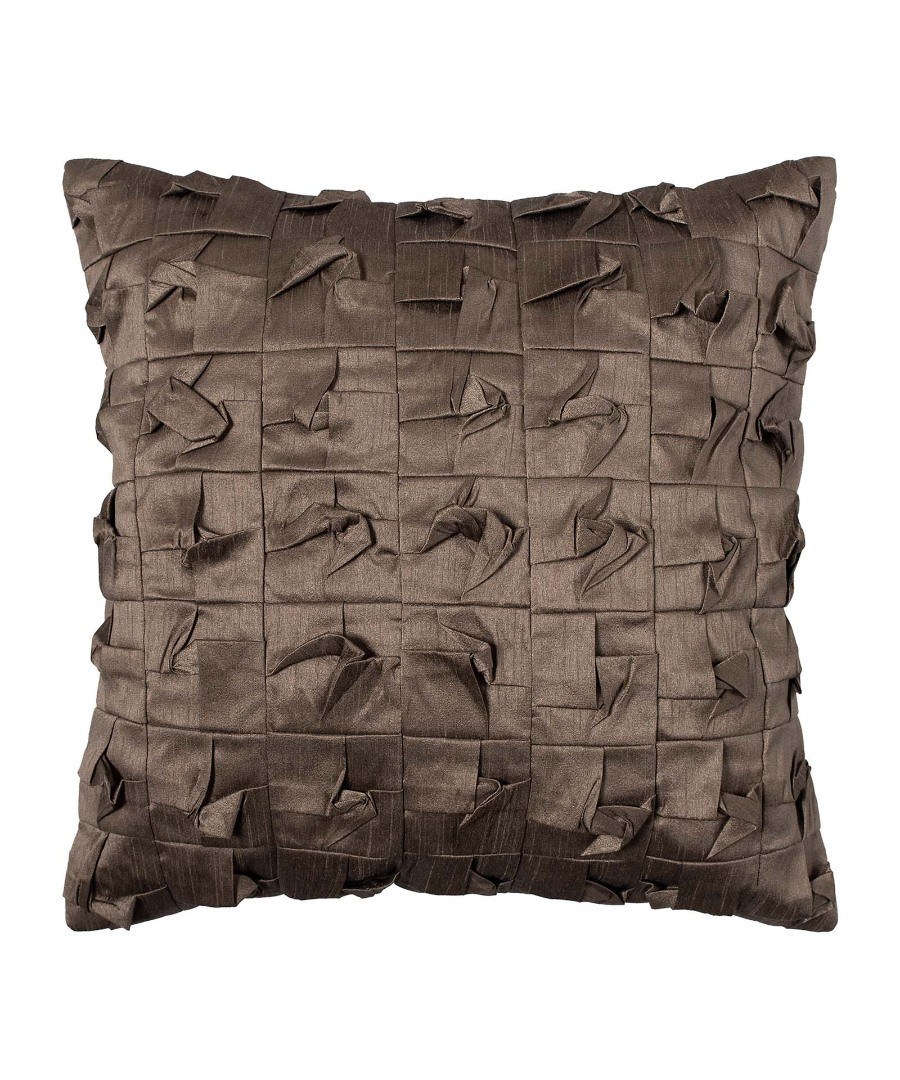 Μαξιλαροθήκη Διακόσμησης Silk Fashion 3918 Λαδί Σκούρο 