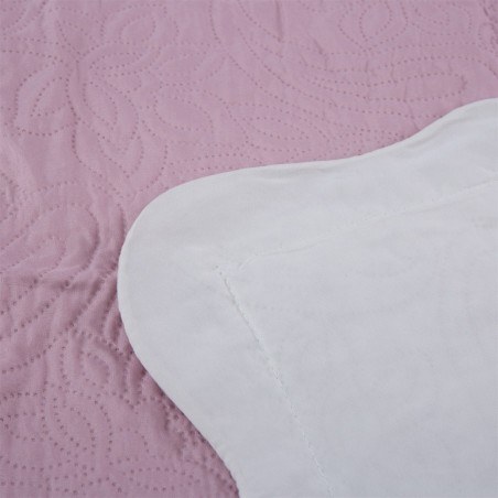 Σετ Κουβερλί Υπέρδιπλο 3 Τεμαχίων Silk Fashion Solid Amethyst/Cream 220x240