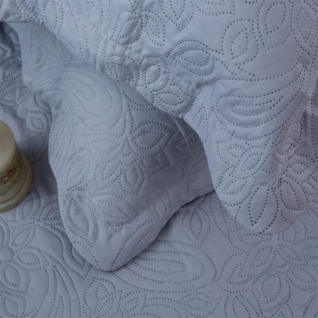 Σετ Κουβερλί Μονό 2 Τεμαχίων Silk Fashion Solid Light Grey/Dark Grey 160x220