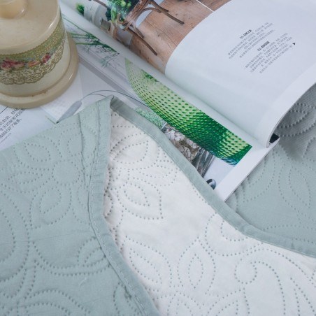Σετ Κουβερλί Μονό 2 Τεμαχίων Silk Fashion Solid Mint/Cream 160x220