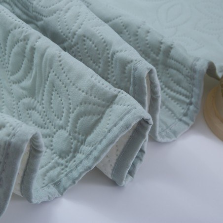 Σετ Κουβερλί Μονό 2 Τεμαχίων Silk Fashion Solid Mint/Cream 160x220