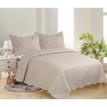 Σετ Κουβερλί Μονό 2 Τεμαχίων Silk Fashion Solid Camel/Camel 160x220