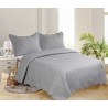 Σετ Κουβερλί Μονό 2 Τεμαχίων Silk Fashion Solid Light Grey/Dark Grey 160x220