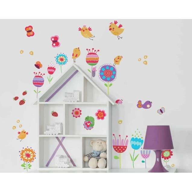 Διακοσμητικά Αυτοκόλλητα Τοίχου Ango Birds And...