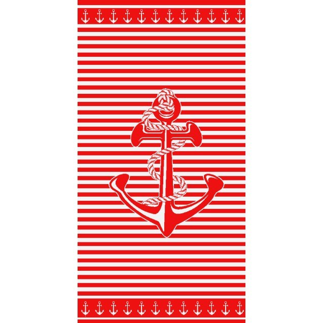 Πετσέτα Θαλάσσης Βελουτέ Dimcol 25 90x170