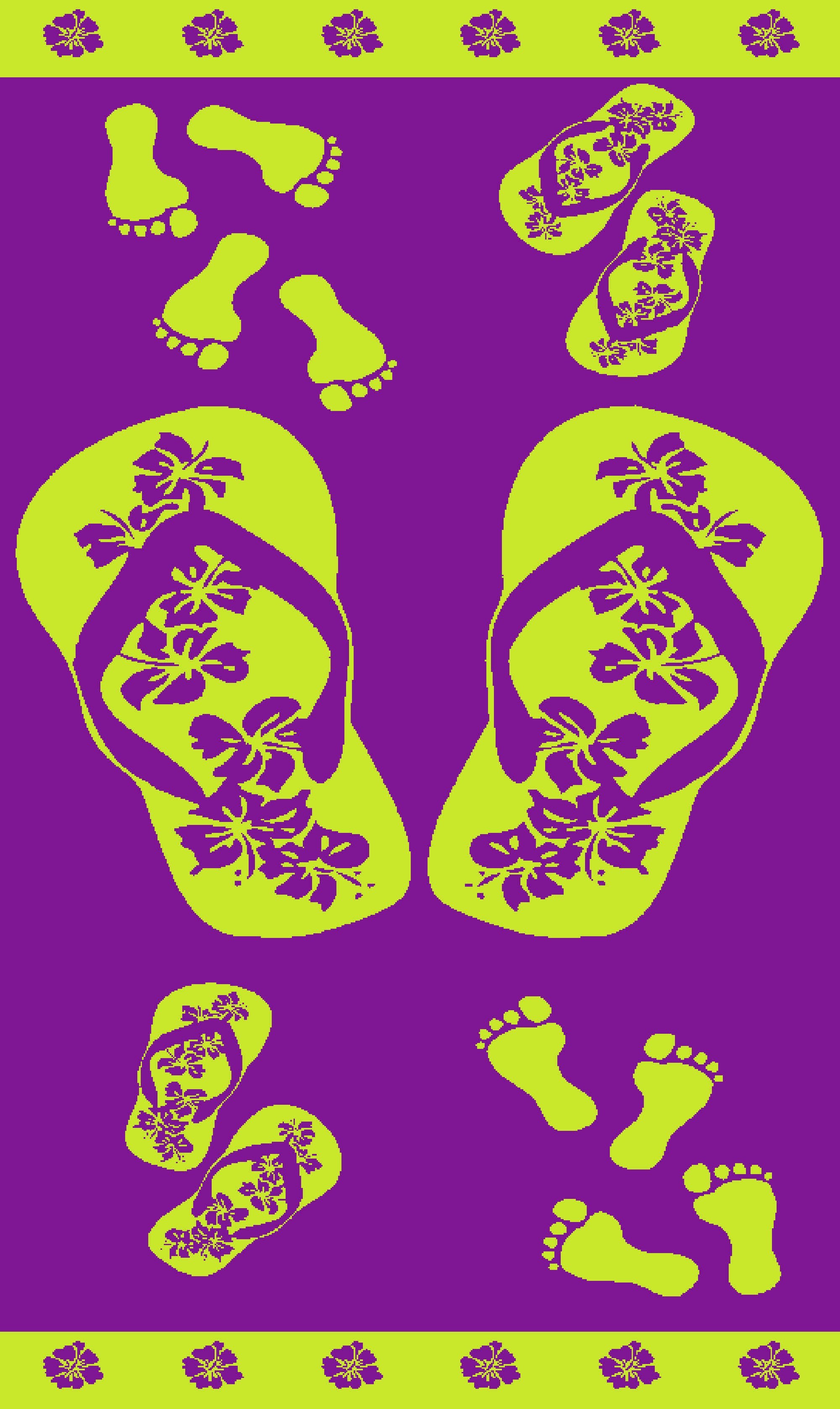 Πετσέτα Θαλάσσης Βελουτέ Dimcol 35 90x170