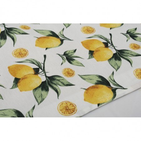 Καρέ Dimcol Lemon 457 Λευκό-Κίτρινο 90x90