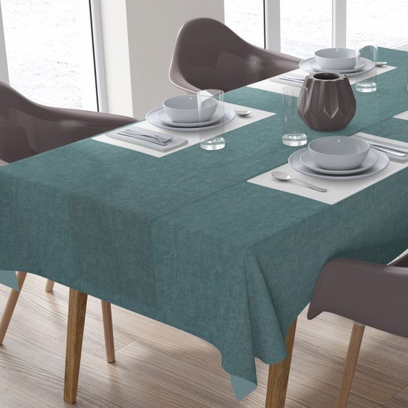 Σετ Τραπεζομάντηλο και Runner Dimcol Panama Πετρόλ...