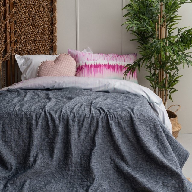 Κουβερλί Υπέρδιπλο Palamaiki Inez Denim 230x260