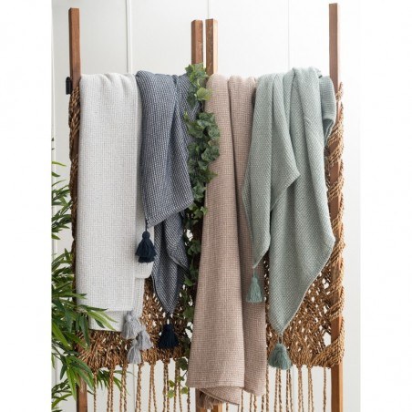 Κουβέρτα Πικέ Υπέρδιπλη Palamaiki Kira Midnight 240x260