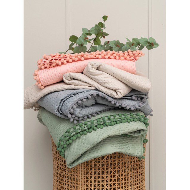 Κουβερλί King Size Palamaiki Morgan Pink 260x240