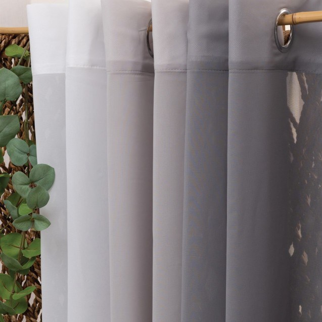 Κουρτίνα με Τρουκς Palamaiki Yara Ice 140x260