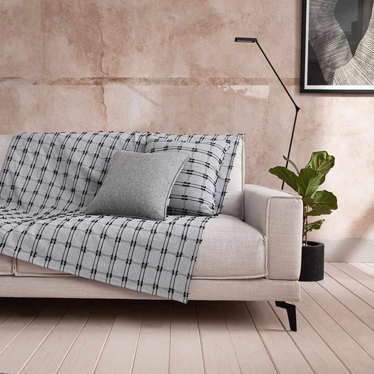 Gofis Home Ριχτάρι Τριθέσιου Gofis Home Celtic Black Coal 377/14 180x310